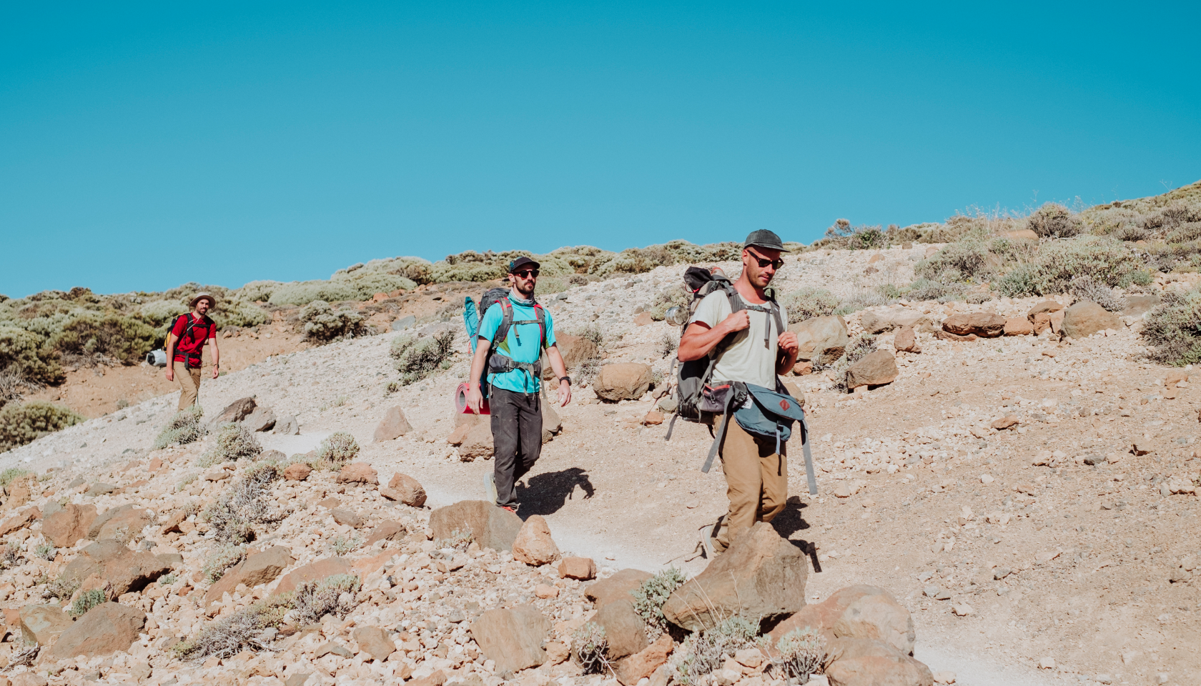 Dos personas de ruta