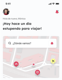 “Billetes de tren”, “planificador de viaje”, “taxi”, “alquiler motos” “servicio de movilidad”